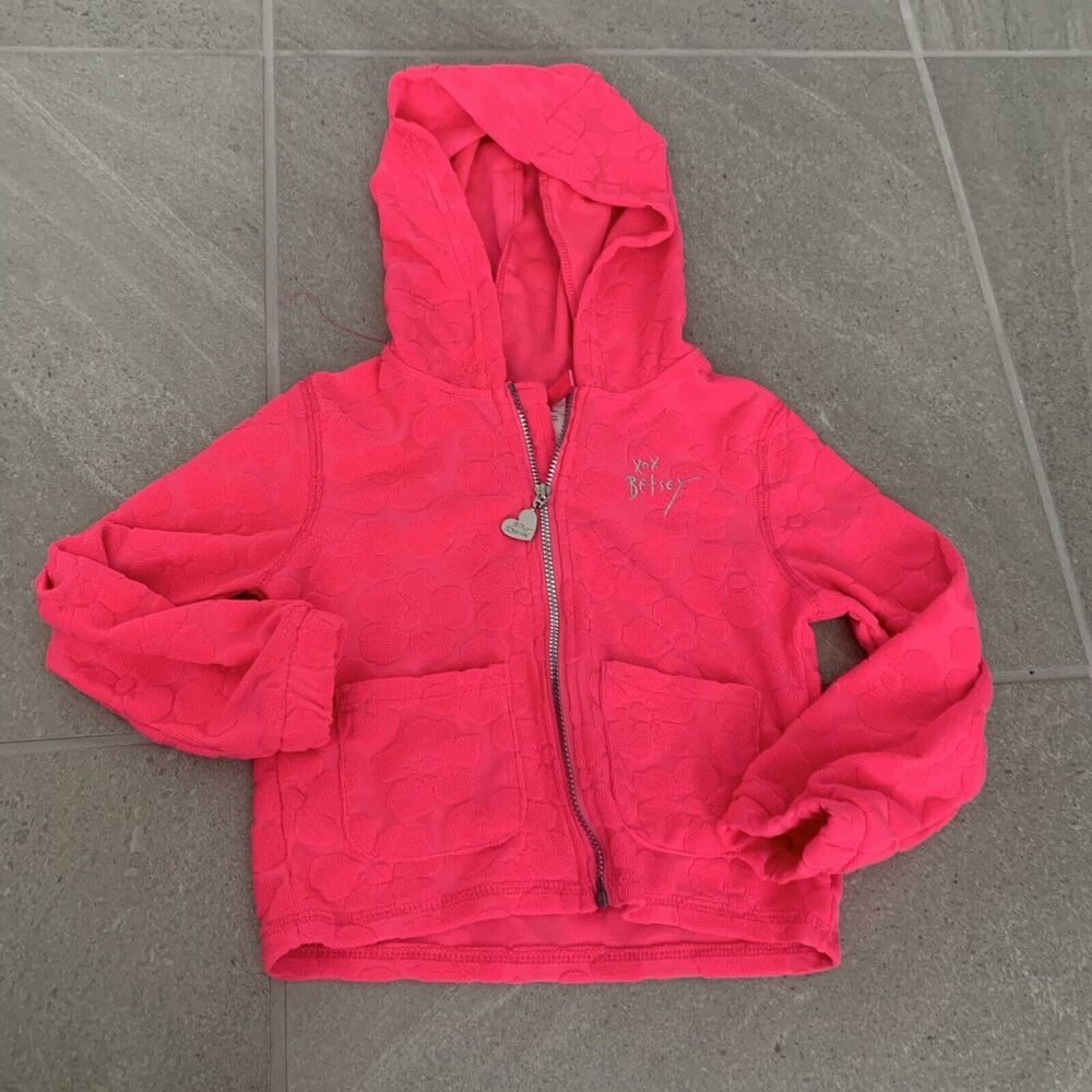 Betsey Johnson Pink Zip Up Hoodie 4T